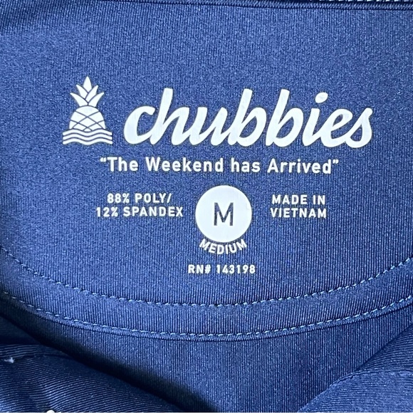 Chubbies Men's Out of the Blue Performance Polo Golf Shirt‎ American Flag Medium - Picture 4 of 8